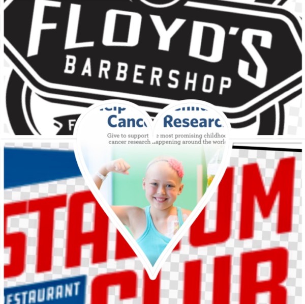The Stadium Club and  Floyd's 99 Barbershop of Lagrange  Helps the Fight for  Childhood Cancer! Event Logo