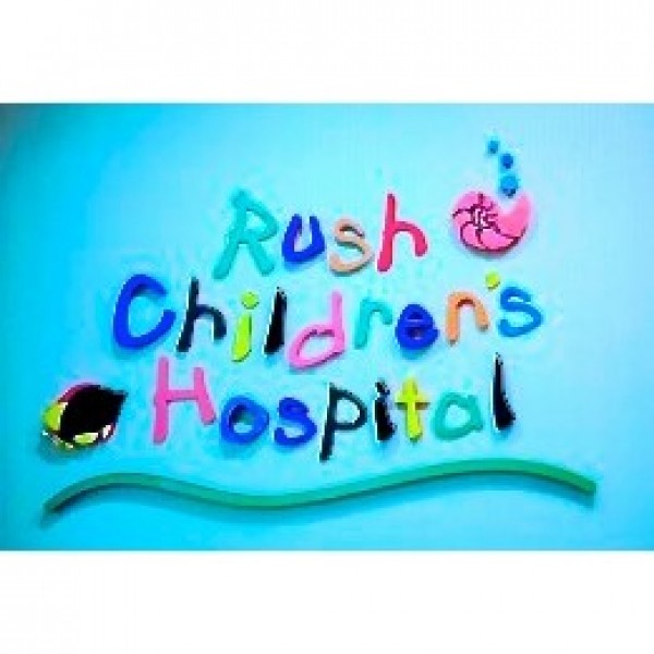 Rush Children's Hospital  #RUbald Event Logo