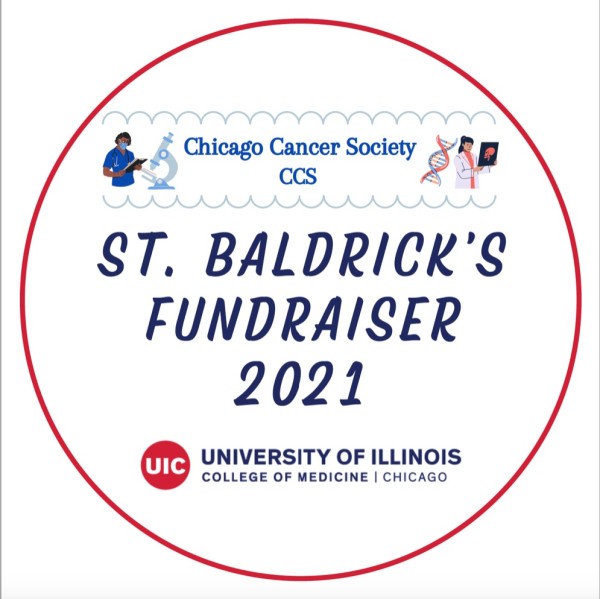UIC COM: St. Baldrick's Fundraiser Event Logo