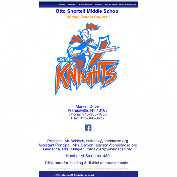 OSMS Oneida Middle School Fundraiser Logo