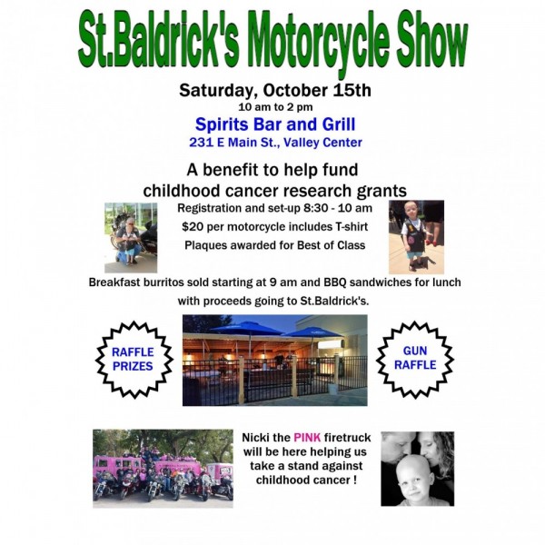 St. Baldrick's Motorcycle Show Fundraiser Logo