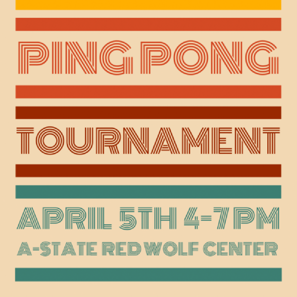 Ping Pong Tournament Fundraiser Logo