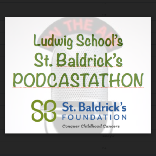 Annual Ludwig Podcastathon 2024 Fundraiser Logo
