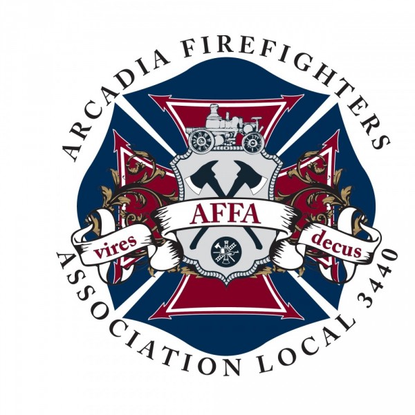 Arcadia Firefighters Team Logo