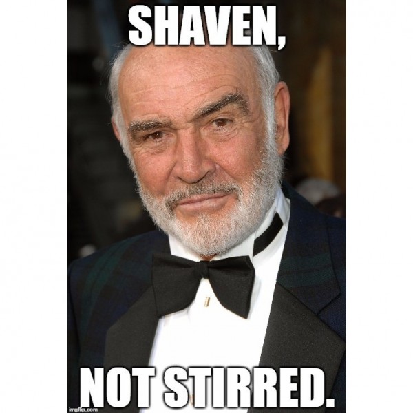 Shaven, not stirred. Team Logo