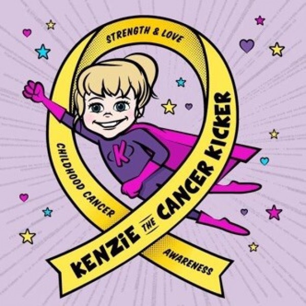 Kenzie the Cancer Kicker Team Logo