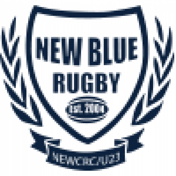 New Blue Rugby Team Logo