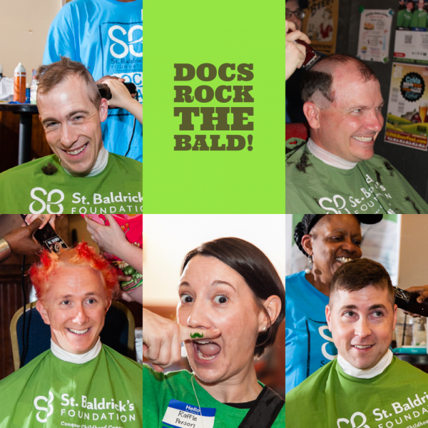 Docs Rock the Bald Team Logo