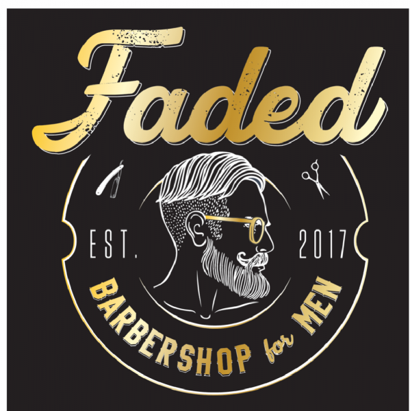 Faded Barbershop for Men Team Logo