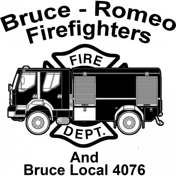 Bruce Romeo Fire Department Team Logo