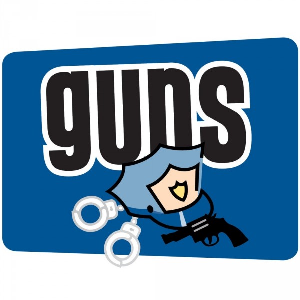Guns - Missouri Valley Fraternal Order of Police Team Logo