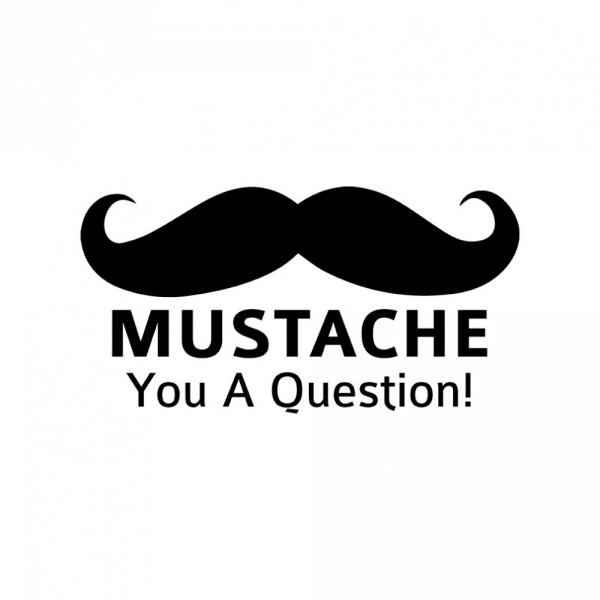 Mustache You A Question! Team Logo