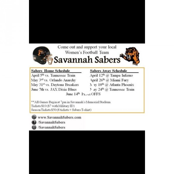 Savannah Sabers Team Logo