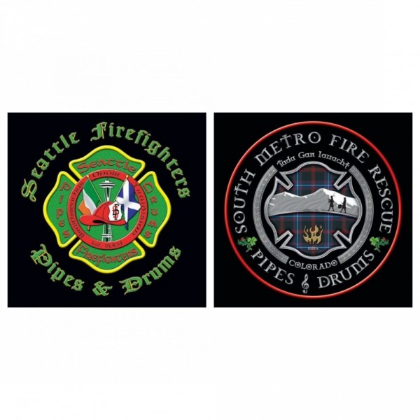 South Metro Fire Pipes & Drums in the name of Seattle Firefighters Pipes & Drums Team Logo